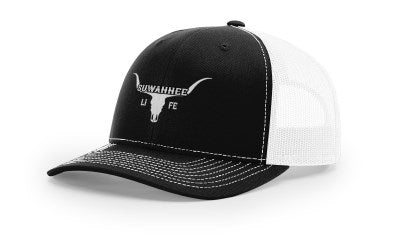 Longhorn Cattle Skull :: Snap Back Trucker Hat :: Rural